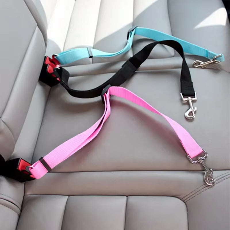 Secure Your Pet with Our Adjustable Dog and Cat Car Seat Belt - Safety Harness for Travel