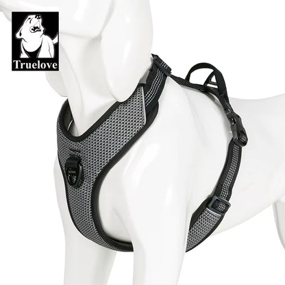 Dog Harness Reflective No Pull Small Medium Large Vest Quick Adjustbale Matching Leash Collar Training Running TLH6071