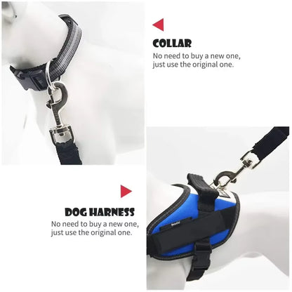 Secure Your Pet with Our Adjustable Dog and Cat Car Seat Belt - Safety Harness for Travel